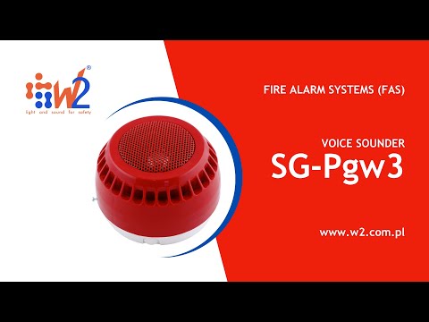 W2 - SG Pgw3 voice sounder for fire alarm systems (FAS) - zdjęcie