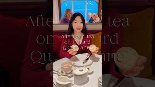 🚢Cunard Queen Anne Afternoon Tea 🫖 at The Queens Room #reels #christmas #cruise