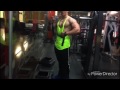 Young Bodybuilder Checking Gains Shredded Biceps Pecs