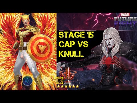 Captain America (Enter the Phoenix Uniform) WBL Showcase | Obelisk Test - Marvel Future Fight