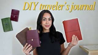 how to make a louise carmen inspired leather journal || DIY in depth tutorial for beautiful journal