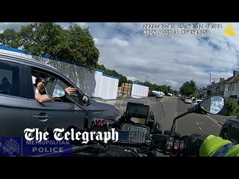 Metropolitan Police officer rammed off motorbike during traffic stop in London