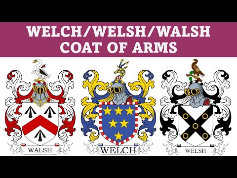 Walsh Welch Coat of Arms & Family Crest - Symbols, Bearers, History