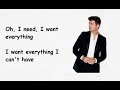 EVERYTHING I CAN'T HAVE - ROBIN THICKE lyrics