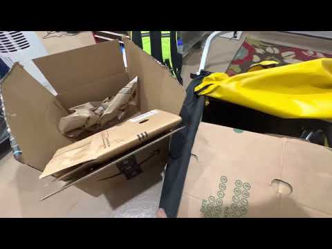Loading Up A Burley Nomad Trailer With Boxes