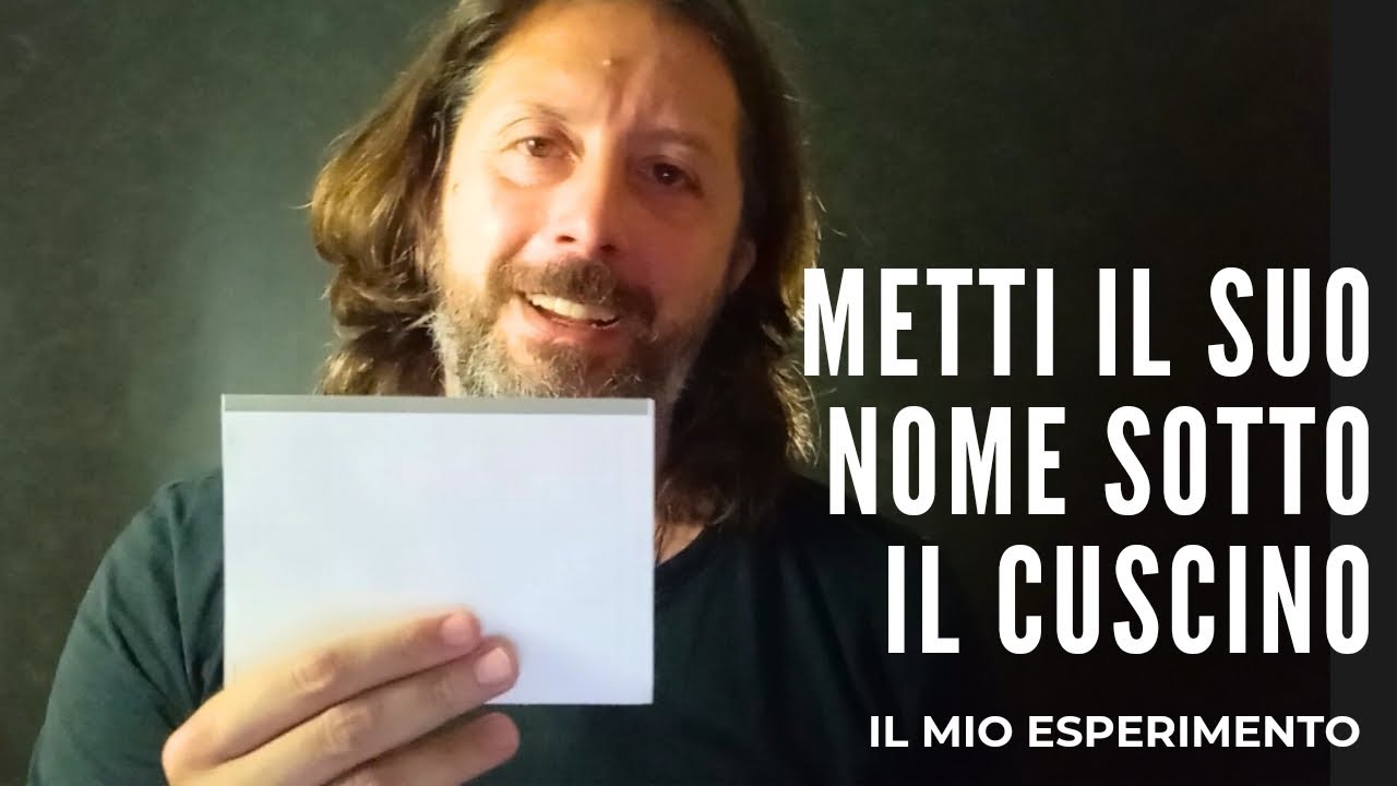 Metti il suo nome sotto il cuscino ed osserva cosa accade | IL MIO SORPRENDENTE ESPERIMENTO