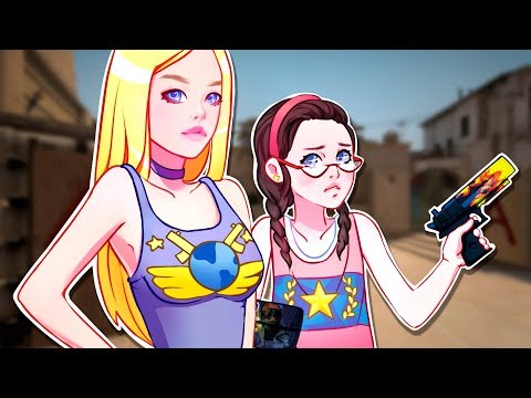 ДЕВУШКА УЧИТ ДЕВУШКУ ИГРАТЬ В CS:GO
