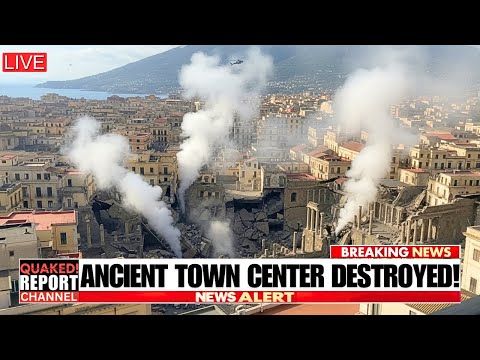 Pozzuoli Town Square Huge Ground Rupture Link To seismic Activity of Vesuvius! This Can Accelerate!?