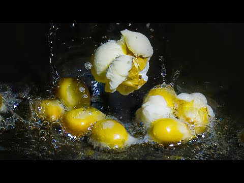 Popping Popcorn in Super Slow Motion