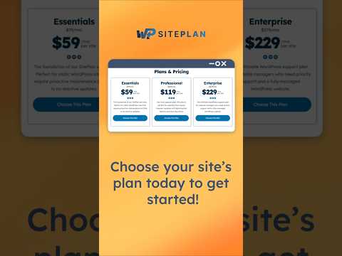 WordPress Management Made Easy: Understanding WP SitePlan's 3 Simple Plans