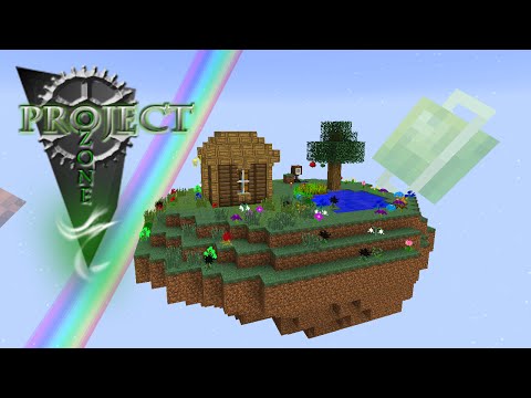 Minecraft Mods Project Ozone - COBBLE STONE GENERATOR [E02] (Modded HQM Sky Block)