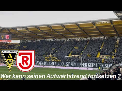 TSV Alemannia Aachen - SSV Jahn Regensburg | 12 Minuten schweigender Fanprotest & Gedenkchoreo 