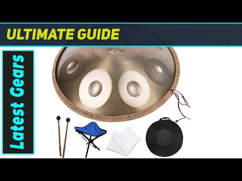 PICKMAY Handpan Drum: The Ultimate 22-inch D Kurd Gold Experience!