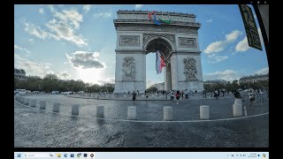 Exploring Paris: Walking from the Arc de Triomphe Down the Avenue des Champs-Élysées-4K