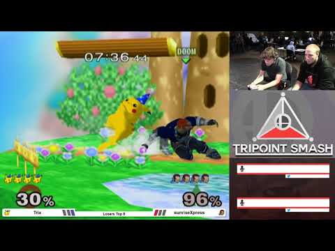 Tripoint Smash 92 Melee Losers Top 8 - Trix (Fox, Pikachu) vs sunriseXpress (Ganondorf)