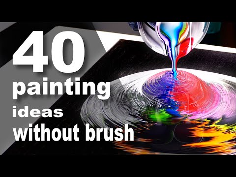 40 Different Acrylic Painting Techniques - Liquid abstract painting ideas for everyone 🚀
