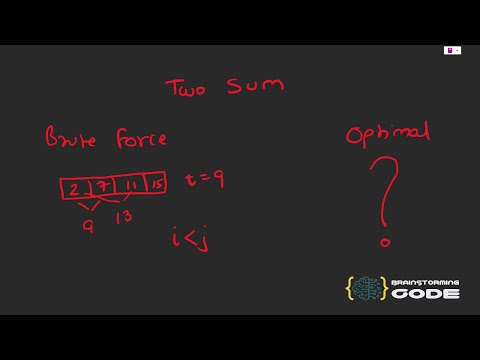Leetcode 1 - Two Sum | Brute Force + Optimal Solutions ✅
