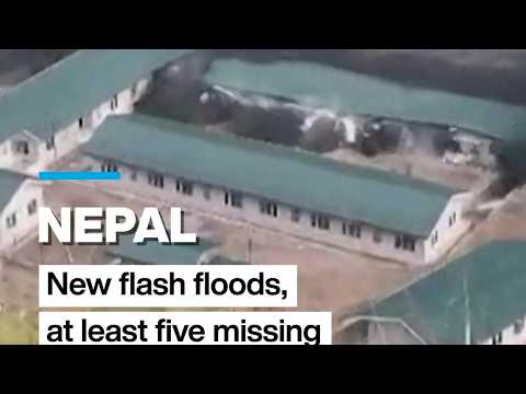 Five people missing as fresh flash floods hit central Nepal