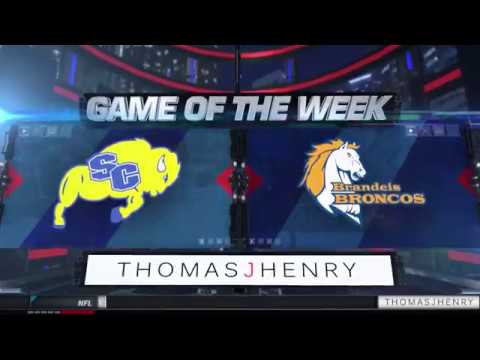 GAME OF THE WEEK:  CLEMENS BUFFALOES VS BRANDEIS BRONCOS