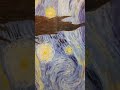 Video: Lienzo enmarcado en madera color Nogal claro, La noche Estrellada, Van Gogh