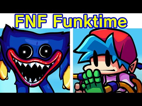Huggy Wuggy Returns -  FNF: Funktime + Cutscenes [Poppy Playtime Chapter 1]