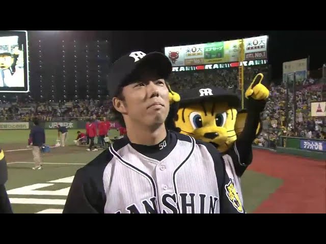 タイガース・青柳投手ヒーローインタビュー 2016/6/1 E-T