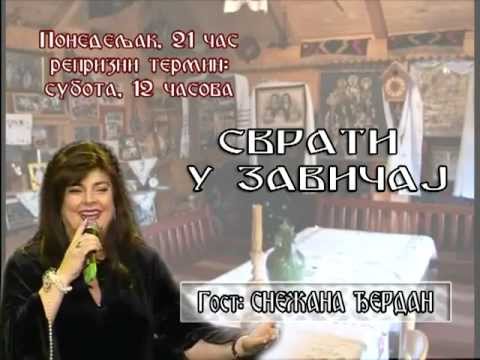 TV DUGA SAT - Najava Svrati u zavicaj (SNEZANA DJERDAN - 26 12 2011)