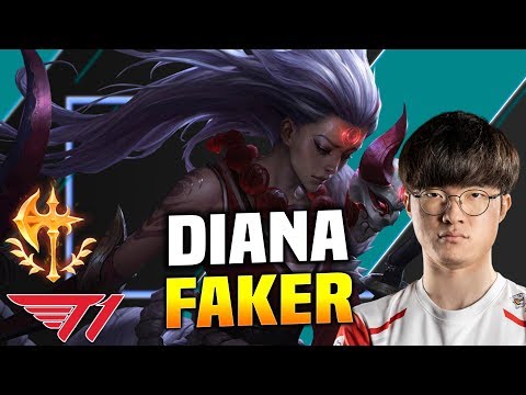 SKT T1 FAKER PICKS diana Mid! - SKT T1 Faker Plays Diana vs Zoe Mid! | Season 2020 KR SoloQ