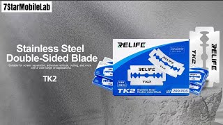 RELIFE TK2 Stainless Steel Double-Sided Blade Suitable for screen separation, adhesive removal