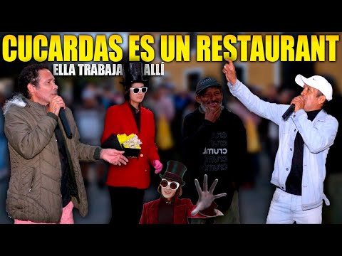 KIKE SUERO encuentra a muchacha vestido de WILLY WONKA y dice que trabaja en LAS CUCARDAS 🤣