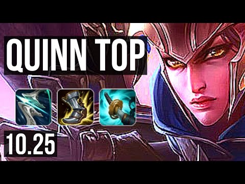 QUINN vs SYLAS (TOP) | 14/2/10, 7 solo kills, Legendary, 500+ games | KR Challenger | v10.25