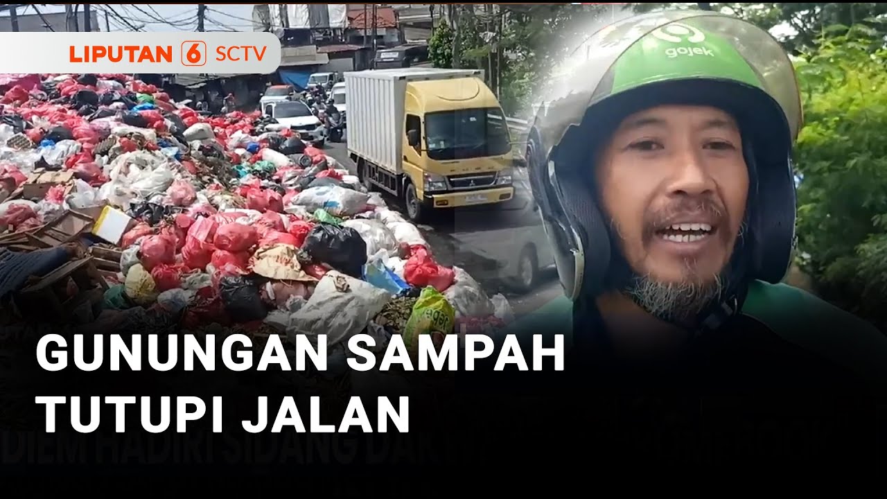Gunungan Sampah Tutupi Jalan | Liputan 6