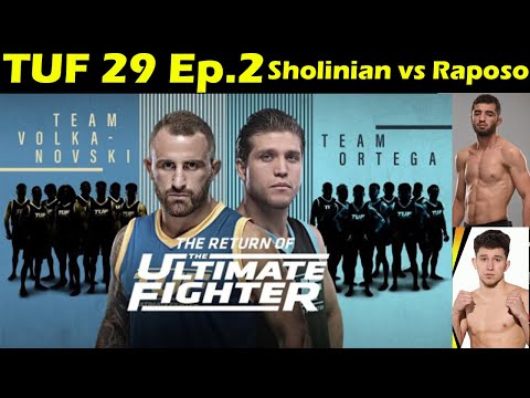 The Ultimate Fighter 29 Ep.2 Liudvik Sholinian vs. Mitch Raposo Prediction