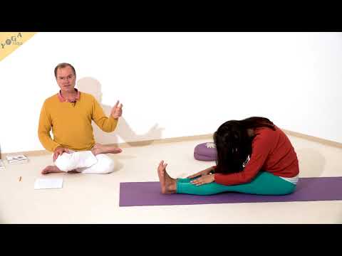 Vorbeuge im Sitz mit gerundetem Rücken - Yoga Asana Lexikon
