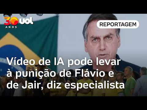 Vídeo de IA pode levar à punição de Flávio e de Jair, diz especialista | Leonardo Sakamoto