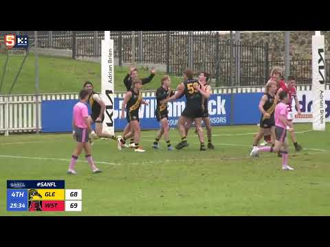SANFL Reserves - Glenelg's Nick Leck kicks the match-winner with less than a minute on the clock