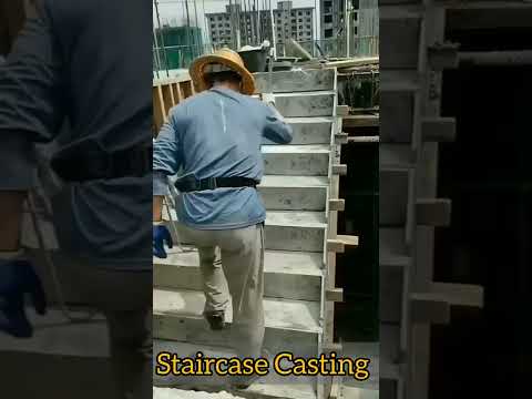 Staircase Casting | Staircase |RCC |Concrete @Uniquedesigns2022