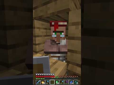 How I bribed a Villager in Minecraft to give me mending...