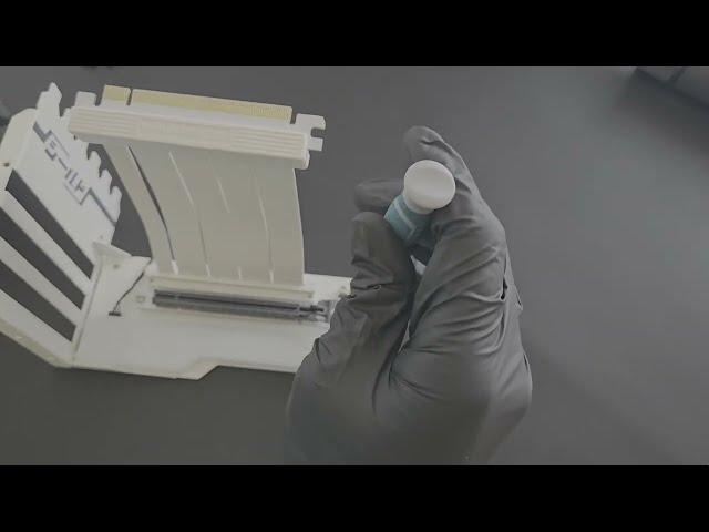 Vídeo relacionado con EZDIY-FAB Soporte vertical para GPU con cable vertical 4.0 de alta velocidad, módulo ARGB, 115 mm/4.52 pulgadas, extensión flexible, enchufe de 90 grados, compatible solo con apertura completa