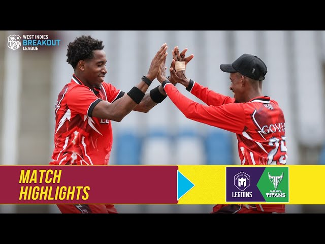 Highlights | Trinidad & Tobago Legions vs Jamaica Titans | West Indies T20 Breakout League
