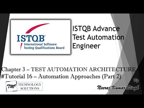 ISTQB Test Automation Engineer Introduction ISTQB Tutorials