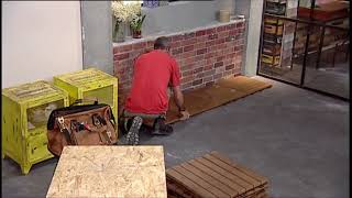 איך מתקינים דק במרפסת מרוצפת או משטח בטון