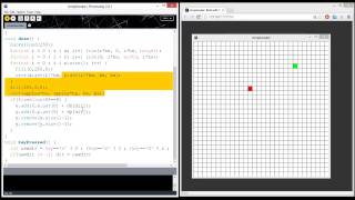 Snake with Processing (Java) (minified code around 20 lines)