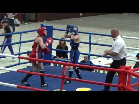 Boxen: Viktoria Sawazki - Santana Tomschke (Int. Frauenboxturnier #12)
