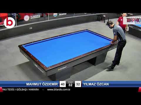 MAHMUT ÖZDEMİR & YILMAZ ÖZCAN Bilardo Maçı - 2022 ERKEKLER 1.ETAP-FİNAL GRUBU 1/32