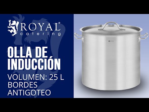 vídeo - Olla de inducción - 25 L - Ø 32 cm - Royal Catering