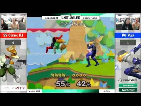 Unrivaled 5 Melee - SS Colbol (Fox) vs PG Plup (Sheik) - Grand Finals