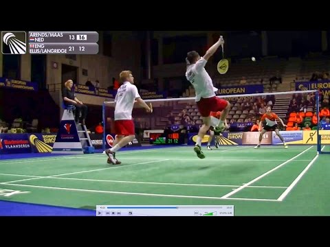 QF MD: J. Arends & J. Maas VS M. Ellis & C. Langridge (2015 European Mixed Team Championships)