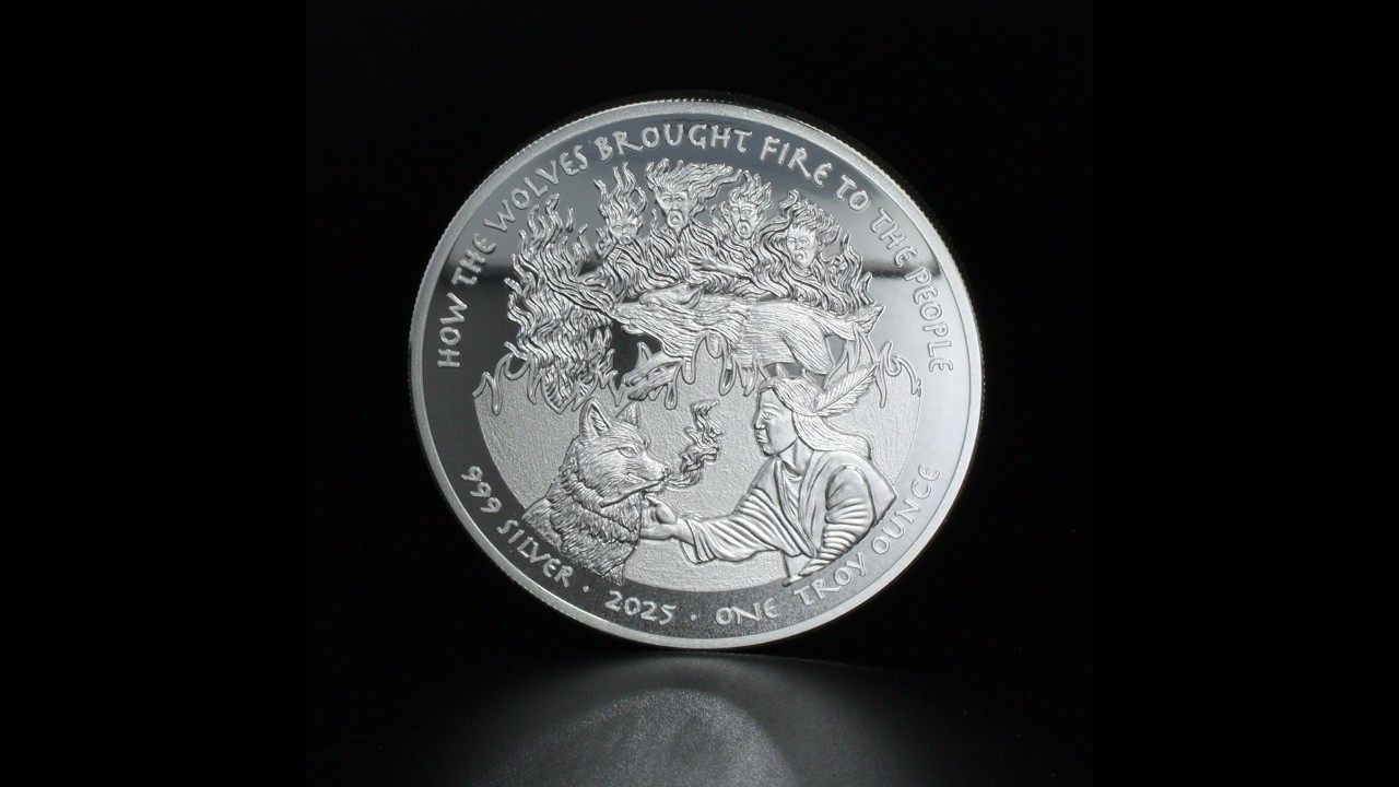 2025 Oglala Lakota Sioux 1 oz. Silver $1 Legend of the Fire Wolf
