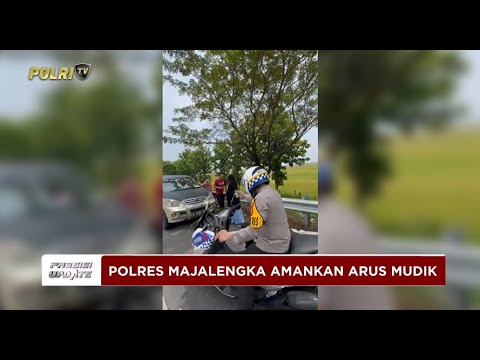 PRESISI UPDATE: POLRES MAJALENGKA AMANKAN ARUS MUDIK 02/04/2025 19.00